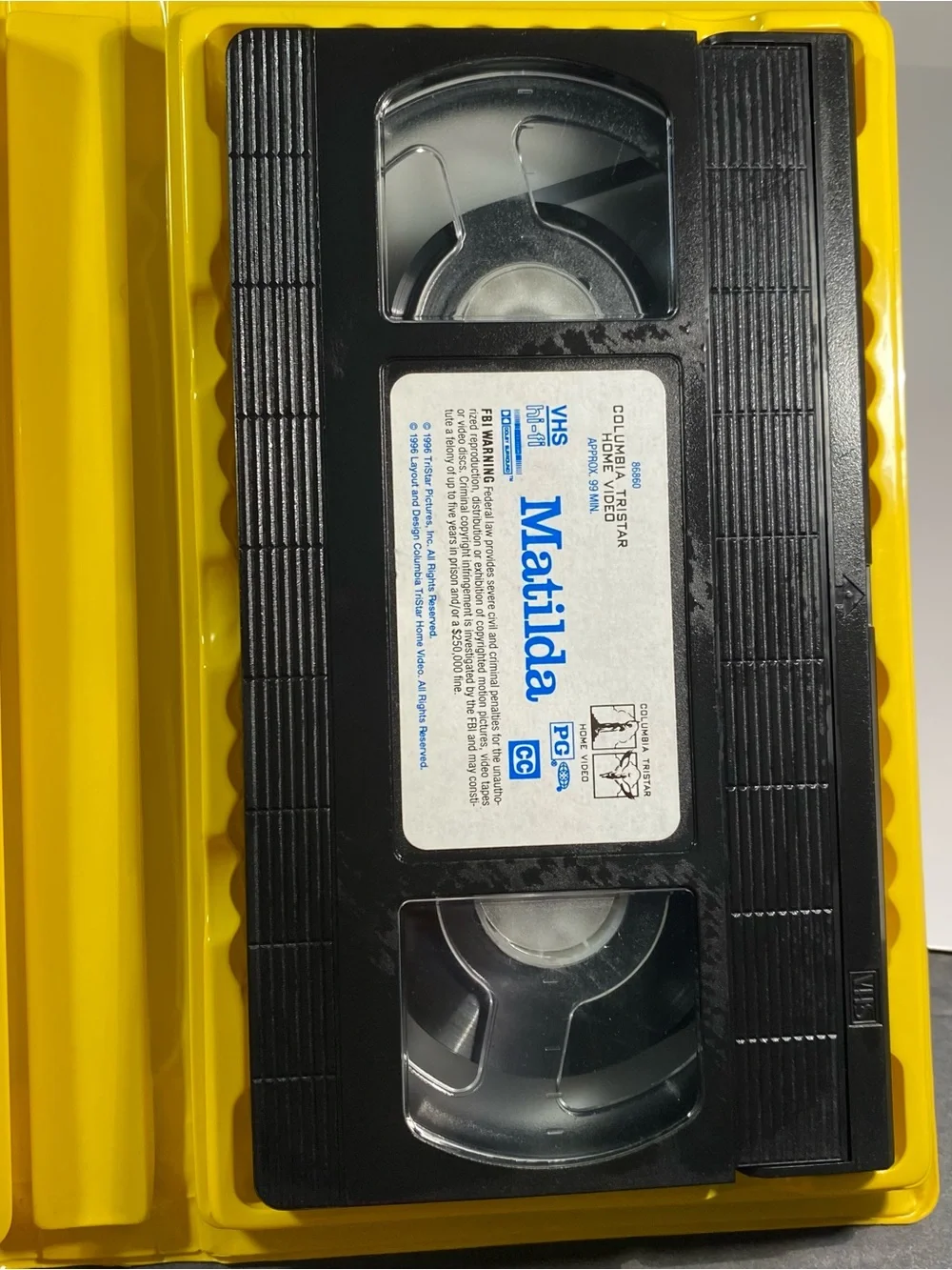 Matilda VHS Tape - Clamshell Cover